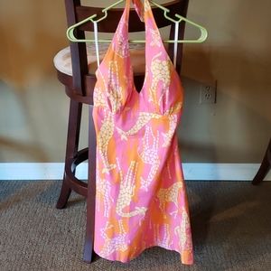 Lilly Pulitzer Giraffe Halter Dress